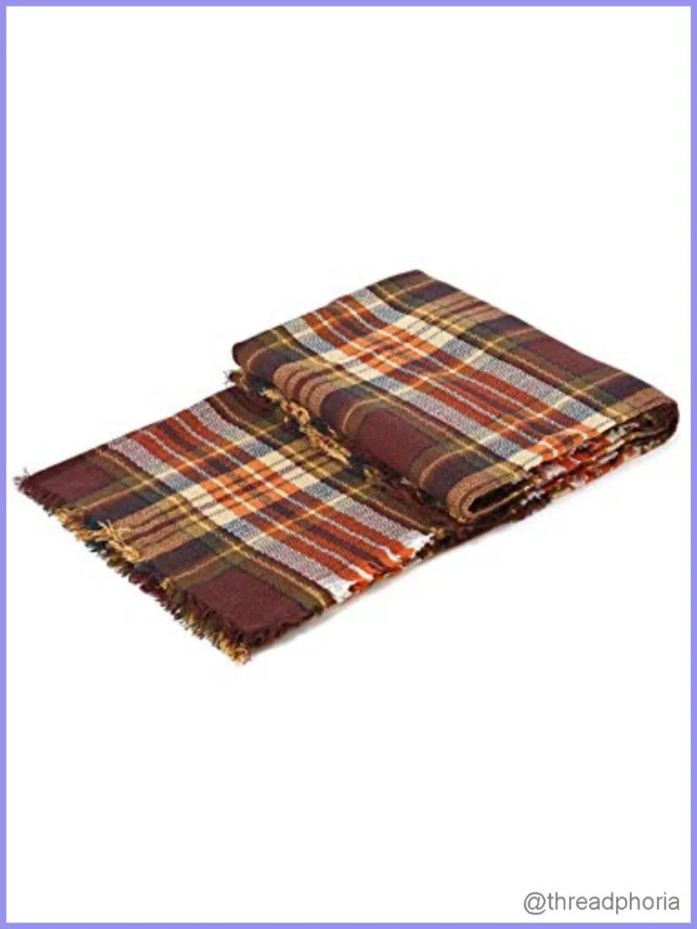 Oversized Plaid Tartan Blanket Scarf Wrap Shawl Cashmere-like Acrylic Winter